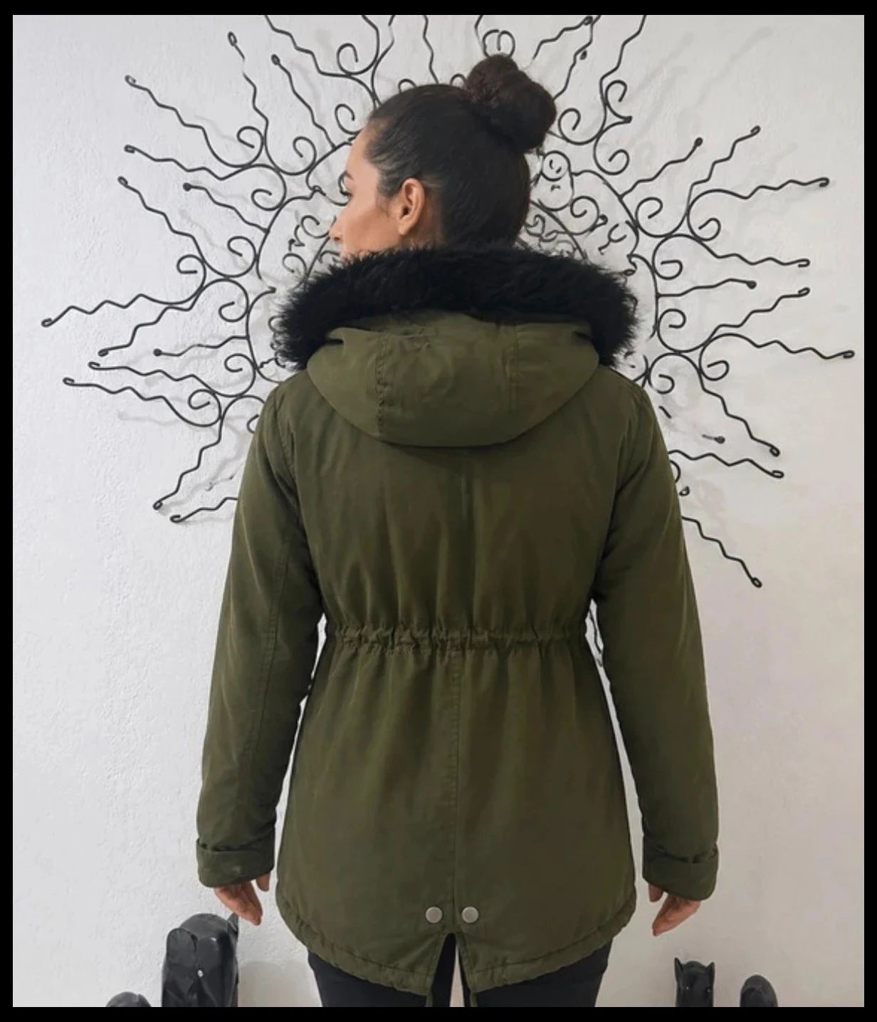 Don't Call Me Jennyfer Parka (Don’t Call Me) Khaki with Lined Hood – Size XXS – photo 7